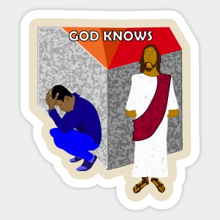 God Knows Sticker